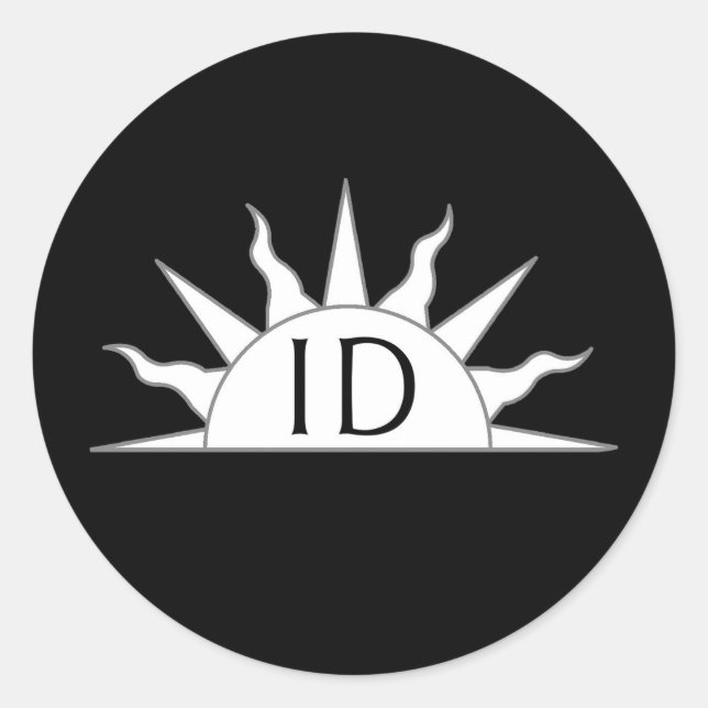 Adesivo Redondo Principado de Insulae Draconis Crachá (Frente)