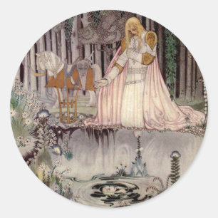 Adesivo Redondo Príncipe Charmand Cara na piscina