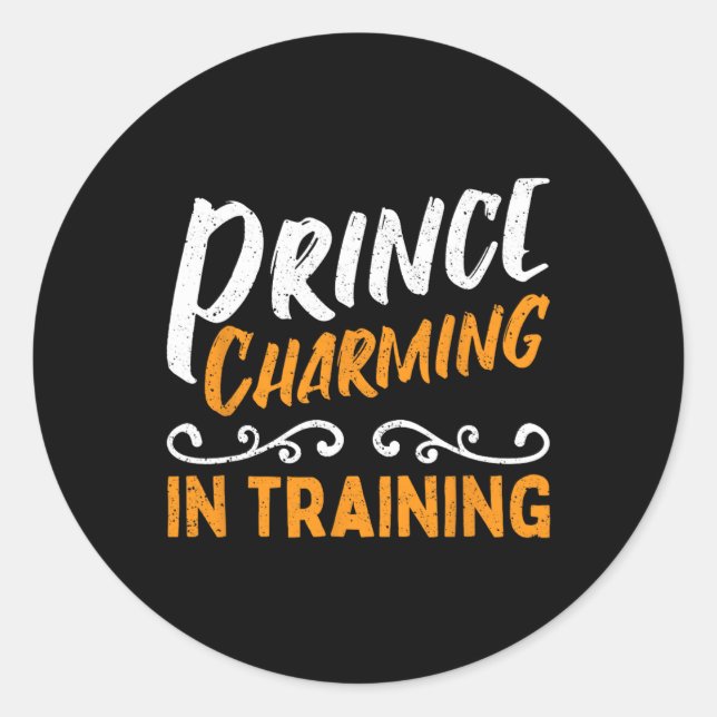 Adesivo Redondo Príncipe Encantado No Treinamento De Leiteiras Her (Frente)