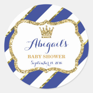 Adesivo Redondo Príncipe pequeno Etiqueta, brilho do falso dos