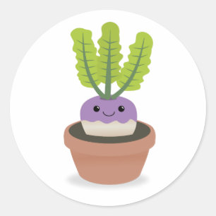 Adesivo Redondo Príncipe roxo Nabo