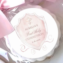 Prioridade Comunitária de Crest de Aquarela Rosa E