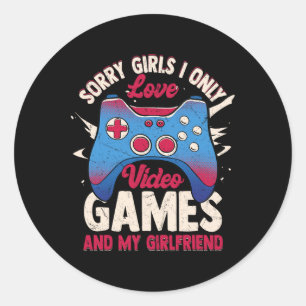 Adesivo Redondo Prioridades do Gamer – Video Games e Namorada
