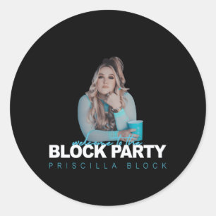Adesivo Redondo Priscilla Block Bem-Vindo Ao Bloco Py