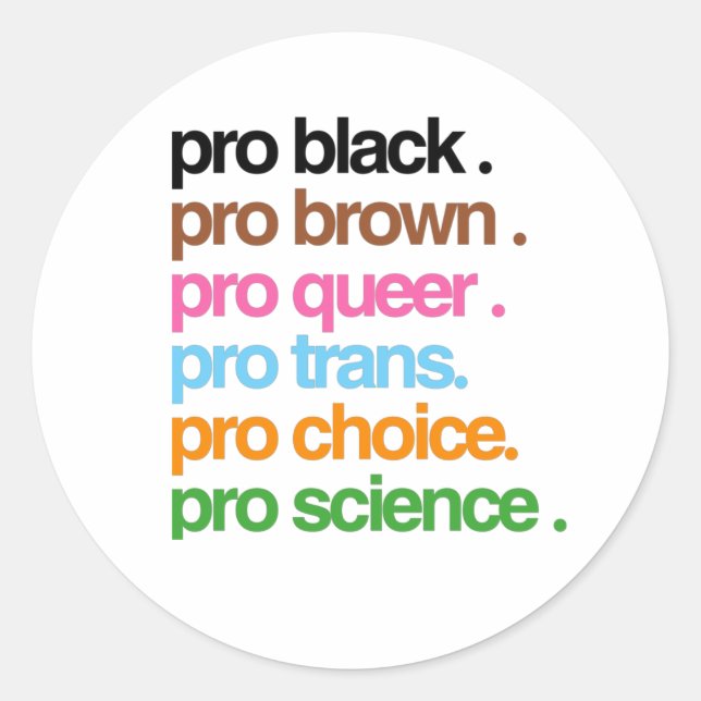 Adesivo Redondo Pro Black Brown Pro Queer Pro (Frente)
