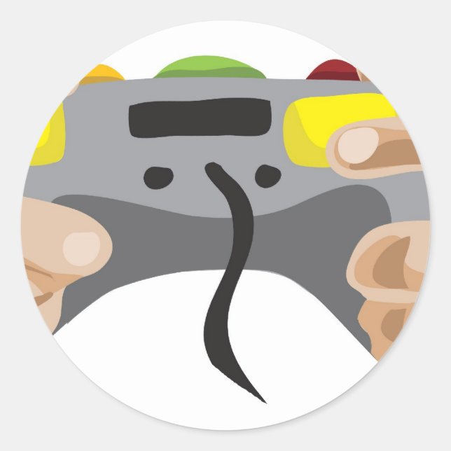 Adesivo Redondo pro gamer!  Customizável: (Frente)