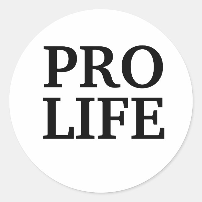 Adesivo Redondo Pro Life Stickers (Frente)