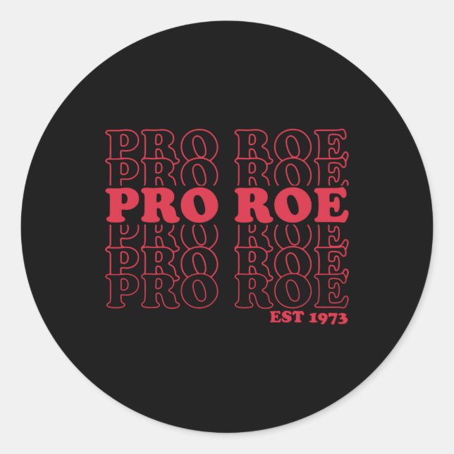 Adesivo Redondo Pro Roe Est Protee roe v wade (Frente)