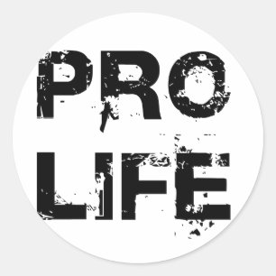 Adesivo Redondo Pro vida