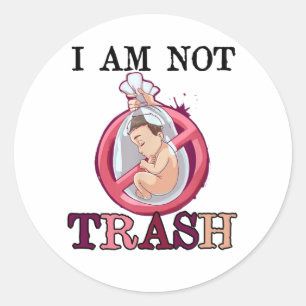 Adesivo Redondo Pró-vida Anti-Aborto Interrompe Vidas Não-Nascidas