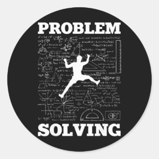 Adesivo Redondo Problem Solving Climber Rock Climbing Bouldering P