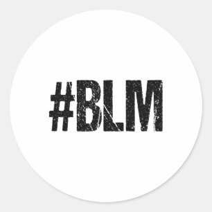 Adesivo Redondo Problema de Vida Negra do #blm - Retorno de Vintag