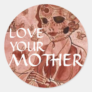 Adesivo Redondo Problemas da Mãe