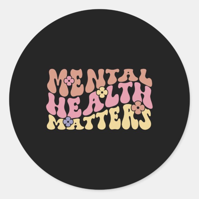 Adesivo Redondo Problemas De Saúde Acabam Com O Estigma 2 (Frente)