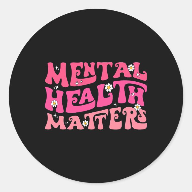 Adesivo Redondo Problemas de Saúde Esquadrão Terapêutica Psicóloga (Frente)