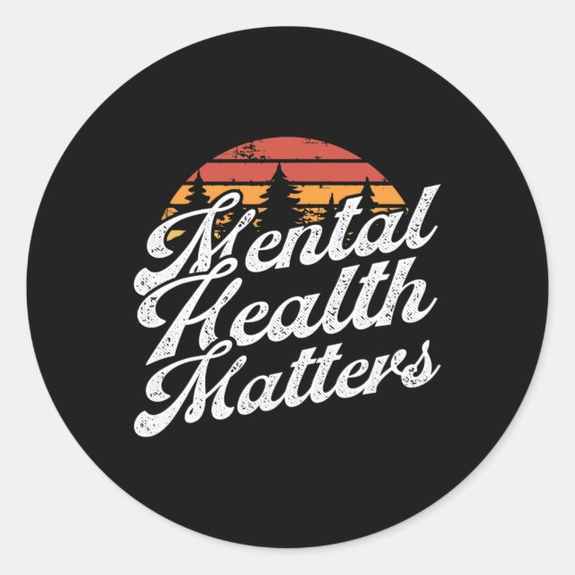 Adesivo Redondo Problemas de saúde - Sensibilização para a doença  (Frente)