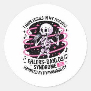 Adesivo Redondo Problemas Nos Meus Tecidos Síndrome de Ehlers Danl