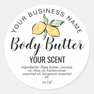 Adesivo Redondo produto à base de manteiga
