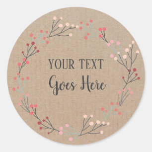 Adesivo Redondo Produto de fabrico artesanato Vintage Artesanato F