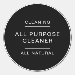 Adesivo Redondo Produto Elegante de limpeza cosmética minimalista 