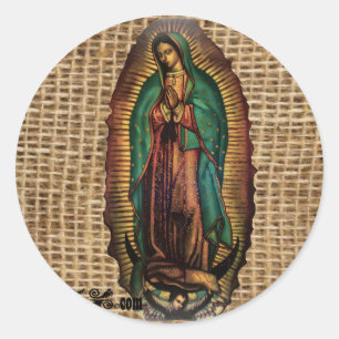 ADESIVO REDONDO PRODUTOS CUSTOMIZÁVEIS DA COR DE VIRGEN DE