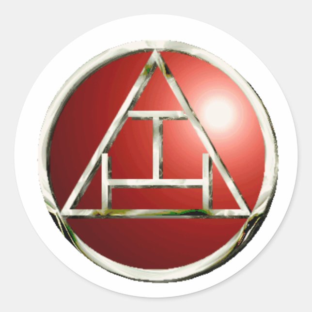 Adesivo Redondo Produtos de arco real (Frente)