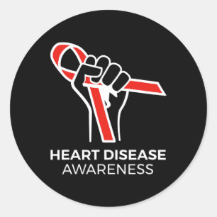 Adesivo Redondo Produtos De Fita &amp; Presentes Para Doença Cardí