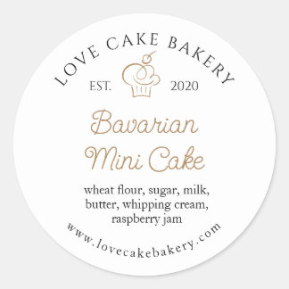 Adesivo Redondo Produtos de Panificação Personalizados