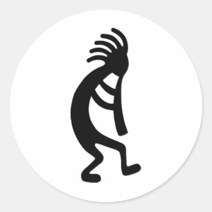 Adesivo Redondo Produtos & design de Kokopelli!