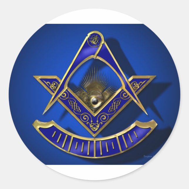 Adesivo Redondo Produtos do mestre passado (Frente)