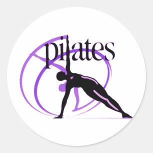 Adesivo Redondo Produtos do método de Pilates!