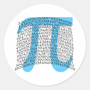 Adesivo Redondo Produtos grandes do Pi