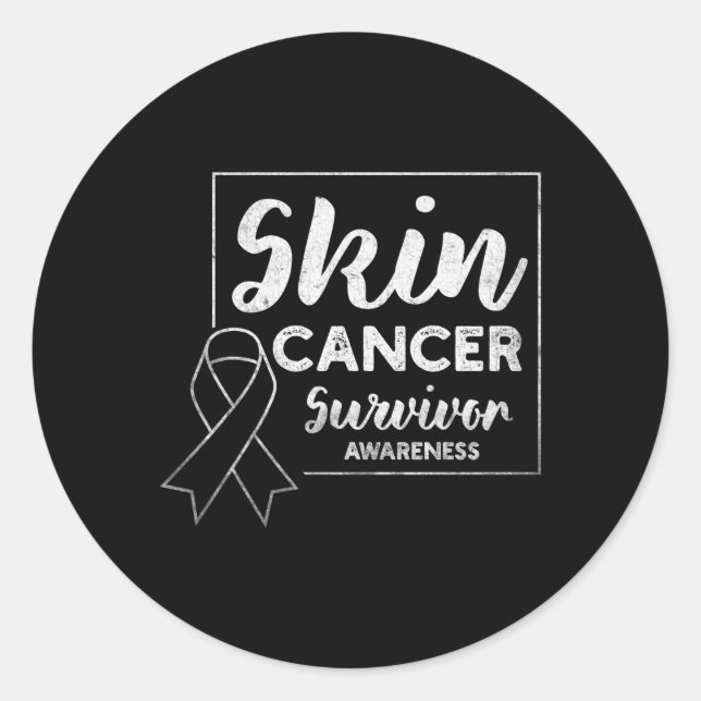 Adesivo Redondo Produtos para Sobreviventes de câncer de pele Sens (Frente)