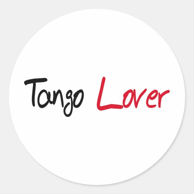 Adesivo Redondo Produtos Tango Lover! (Frente)