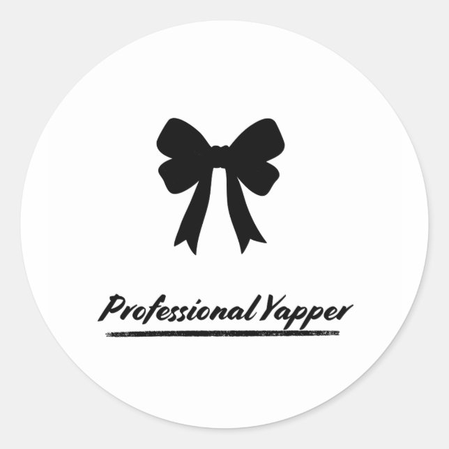 Adesivo Redondo Professional Yapper - Sticker (Frente)