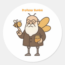 Adesivo Redondo Professor Bumble Kids Sticker Pack