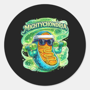 Adesivo Redondo Professor de Biologia Celular da Ciência Mightycho