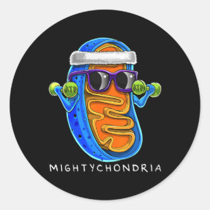 Adesivo Redondo Professor de Ciências de Biologia Celular Mightych