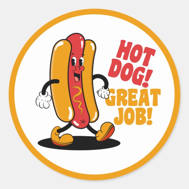 Adesivo Redondo Professor de excelente (Frente)