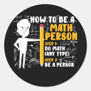 Adesivo Redondo Professor De Matemática Engraçado Piada De Matem