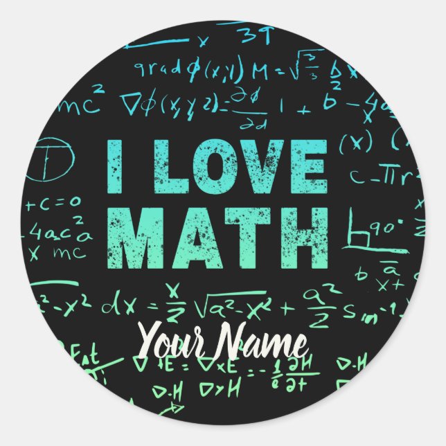 Adesivo Redondo Professor De Matemática Ou Professor De Matemática (Frente)