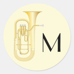 Adesivo Redondo Professor de Música Baritone