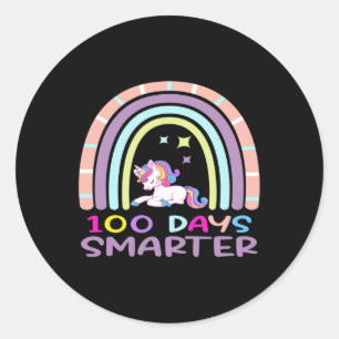 Adesivo Redondo Professor Do Dia 100 Dias Mais Inteligente Do Arco