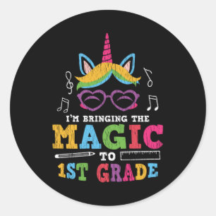 Adesivo Redondo Professor do primeiro grau, Kid Squad Magic Unicor
