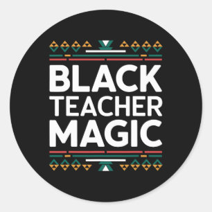 Adesivo Redondo Professor negro História negra mágica mês africano