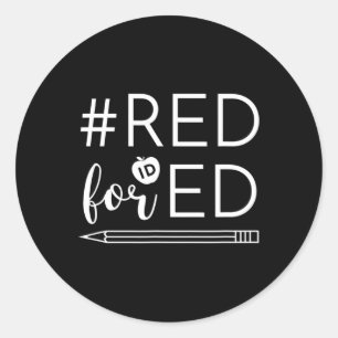 Adesivo Redondo Professor Red Para Ed Idaho Educação Pública 5