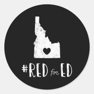 Adesivo Redondo Professor Red Para Ed Idaho Educação Pública 6