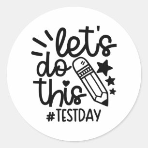 Adesivo Redondo Professora Do Dia Permite Fazer Este Teste No Esta