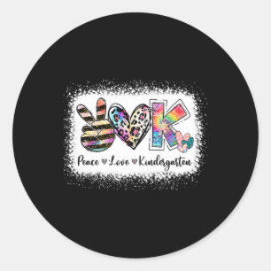 Adesivo Redondo Professora Grau Paz Amor Team Kindergarten