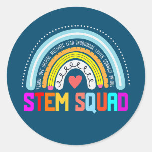 Adesivo Redondo Professora STEM Steminista Ciência Tecnologia